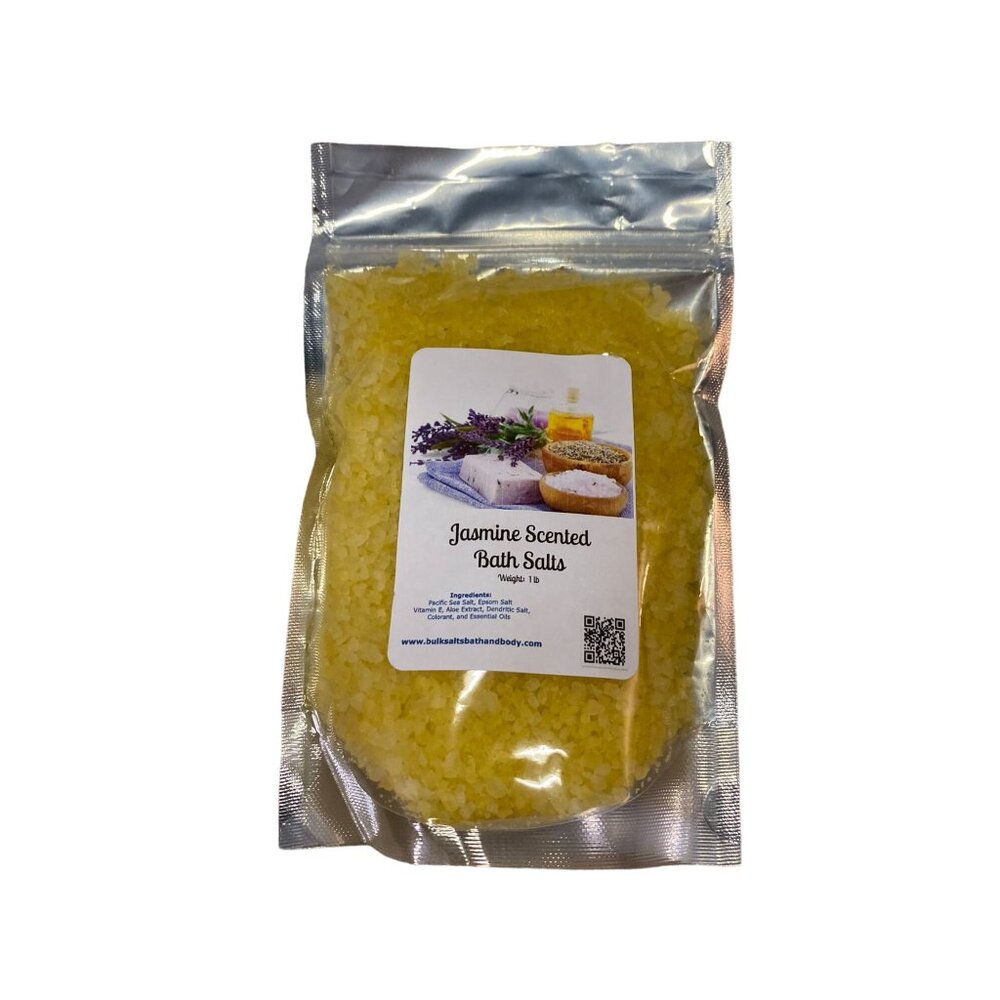 Jasmine Scented Bath Salts NEW Yellow 1 lb